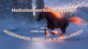 Feuer und Ruhe wirken im November.